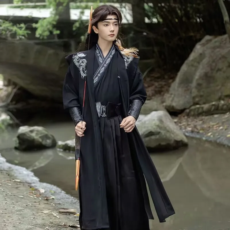 Large Size 3XL Chinese Hanfu Men Ancient Embroidery Hanfu Male Carnival Cosplay Costume Theme Party Black Hanfu Plus Size 2XL
Large Size 3XL Chinese Hanfu Men Ancient Embroidery Hanfu Male Carnival Cosplay Costume Theme Party Black Hanfu Plus Size 2XL