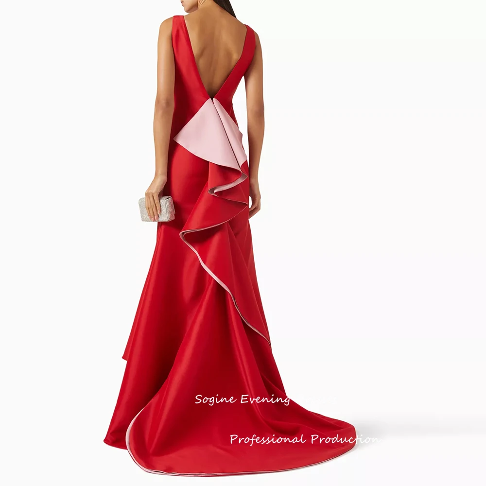 Good-Quality Mikado Satin Evening Dresses Crew Neck Long Formal High-Low Party Gowns for Sexy Women Floor-Length فساتين سهرة
Good-Quality Mikado Satin Evening Dresses Crew Neck Long Formal High-Low Party Gowns for Sexy Women Floor-Length فساتين سهرة
