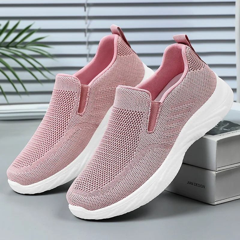Women's spring pink new breathable walking shoes, casual and simple women's single shoes, soft soled women's cloth shoes
Women's spring pink new breathable walking shoes, casual and simple women's single shoes, soft soled women's cloth shoes