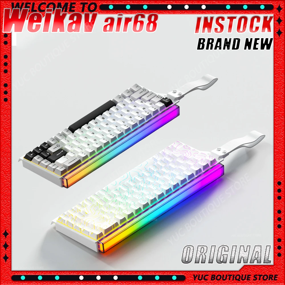 NEW Weikav Air68 Hot Swap Gasket Mount 3-Mode Wireless Mechanical Keyboard 65 Percent Layout Bluetooth RGB Gaming Peripherals
NEW Weikav Air68 Hot Swap Gasket Mount 3-Mode Wireless Mechanical Keyboard 65 Percent Layout Bluetooth RGB Gaming Peripherals