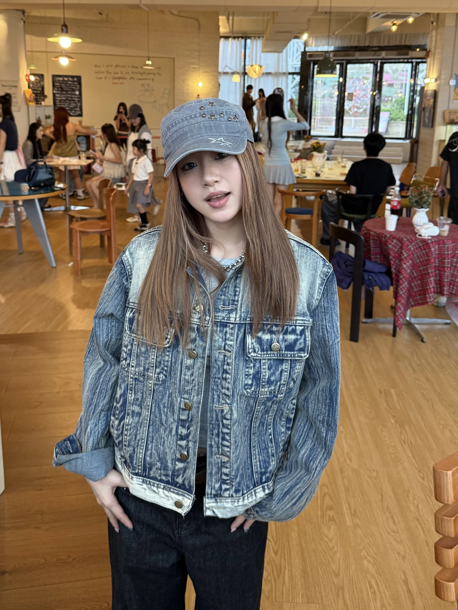 Retro Waed ort Wide Denim Jaet ex Autumn New Sle Open Cardigan ort Top Cotton Casual Everyday Wear
Retro Waed ort Wide Denim Jaet ex Autumn New Sle Open Cardigan ort Top Cotton Casual Everyday Wear