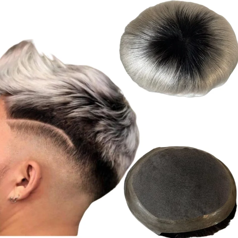 Indian Virgin Human Hair Systems Ombre Two Tone Omber Color T1B/#60 Platinum Blonde AUS Toupee 8x10 Lace with PU Unit for White
Indian Virgin Human Hair Systems Ombre Two Tone Omber Color T1B/#60 Platinum Blonde AUS Toupee 8x10 Lace with PU Unit for White