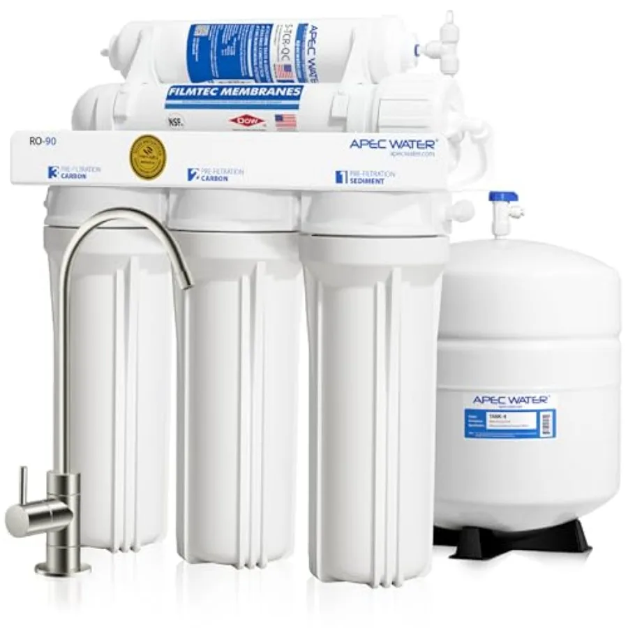 Systems RO-90 Ultimate Series Top Tier Supreme Certified High Output 90 GPD Ultra Safe Reverse Osmosis Drinking Water Filter Sy
Systems RO-90 Ultimate Series Top Tier Supreme Certified High Output 90 GPD Ultra Safe Reverse Osmosis Drinking Water Filter Sy