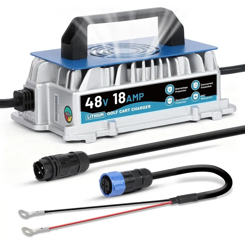 Зарядное устройство для литиевых батарей 48 В, 18 А, быстрая зарядка 1250 Вт и пробуждение зарядное устройство LiFePO4 емкостью 58,4 В, водонепроницаемость IP67, для 48 В (51,2 В
Зарядное устройство для литиевых батарей 48 В, 18 А, быстрая зарядка 1250 Вт и пробуждение зарядное устройство LiFePO4 емкостью 58,4 В, водонепроницаемость IP67, для 48 В (51,2 В