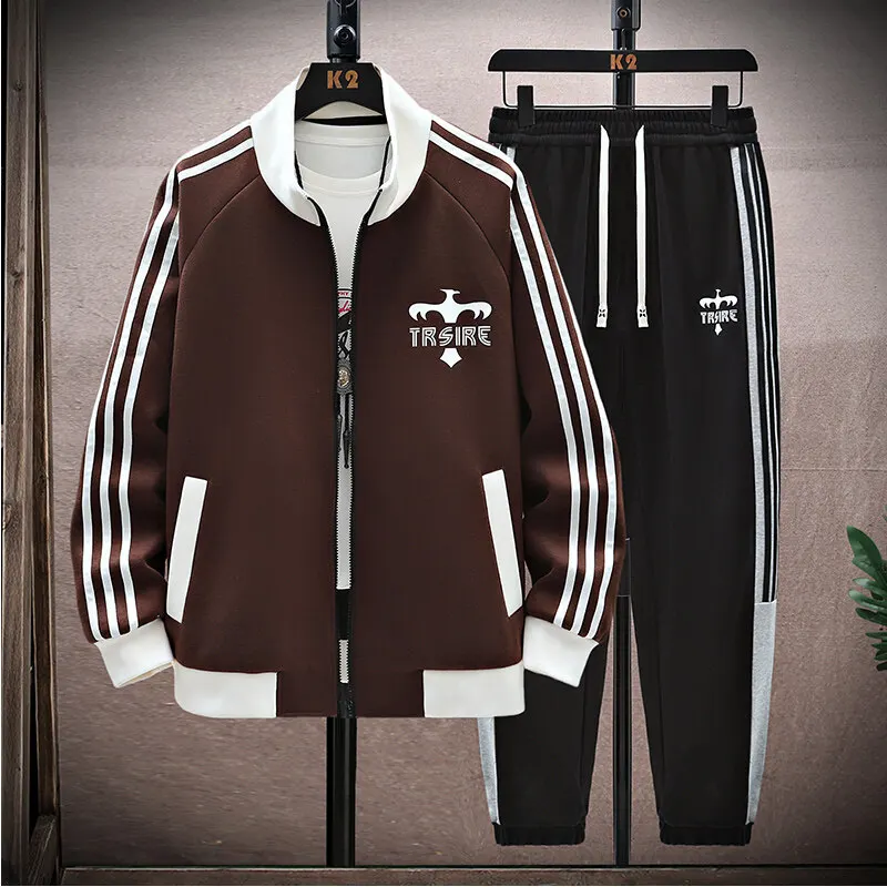 Stand-up collar jacket men's spring and autumn contrast striped sports jacket American zipper cardigan sweatshirt
Stand-up collar jacket men's spring and autumn contrast striped sports jacket American zipper cardigan sweatshirt