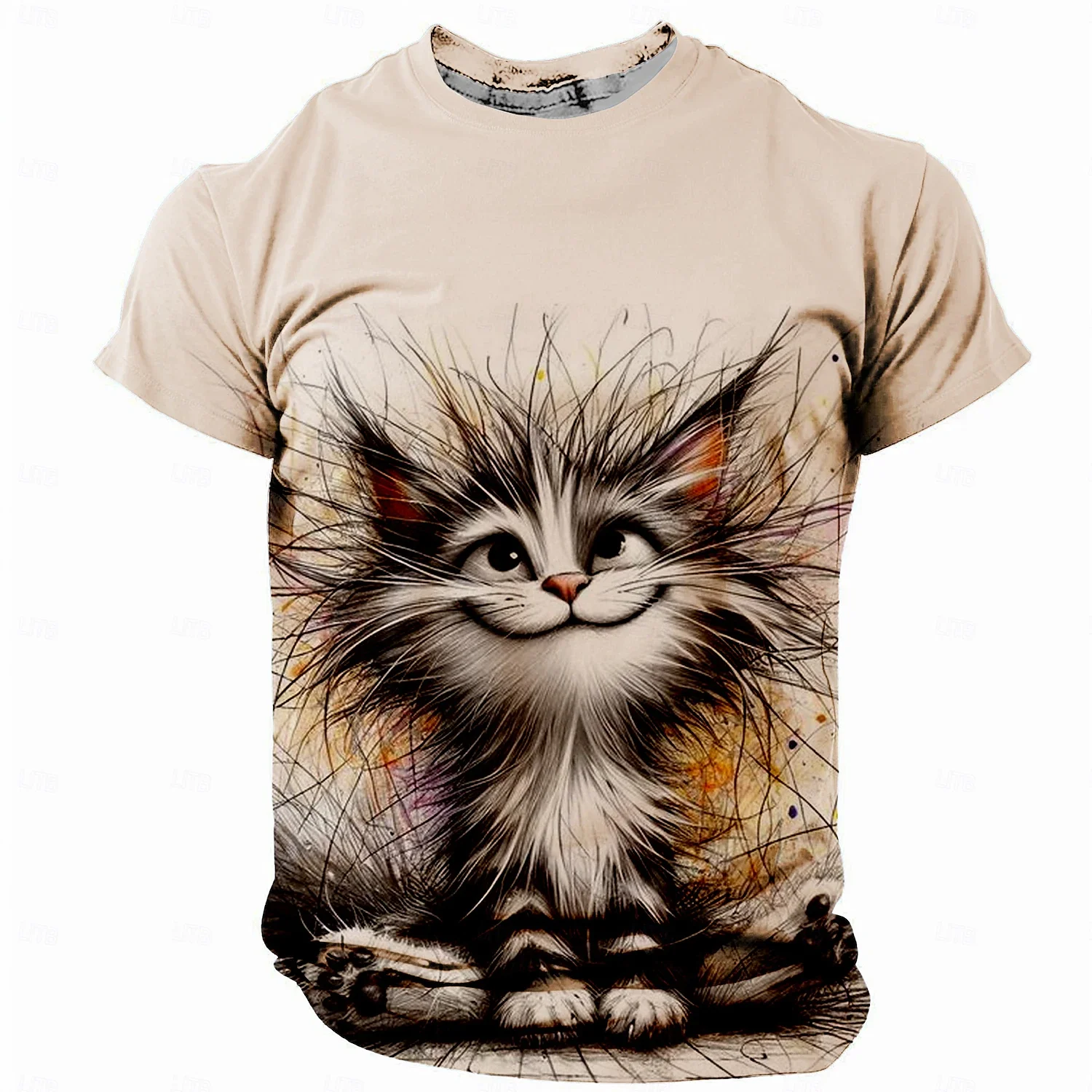 Men's Cat Funny T shirt Short Sleeve T shirt 3D Print Crew Neck Shirt Retro Vintage Cas White Khaki Spring & Summer Clothing
Men's Cat Funny T shirt Short Sleeve T shirt 3D Print Crew Neck Shirt Retro Vintage Cas White Khaki Spring & Summer Clothing