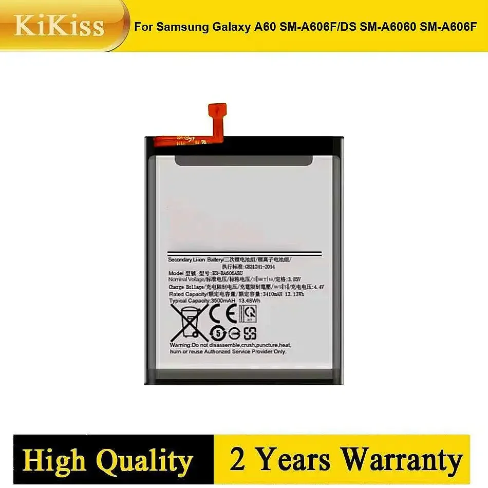 Литий-ионный аккумулятор EB-BA606ABU для Samsung Galaxy A60 SM-A606F/DS SM-A6060 SM-A606F
Литий-ионный аккумулятор EB-BA606ABU для Samsung Galaxy A60 SM-A606F/DS SM-A6060 SM-A606F