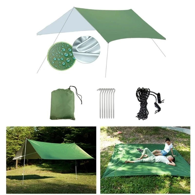 Large Bean Green Tarps Set Shelter Canopies Tarps Tent Shade Portables Rain Tarps for Beach Activity 69HD
Large Bean Green Tarps Set Shelter Canopies Tarps Tent Shade Portables Rain Tarps for Beach Activity 69HD