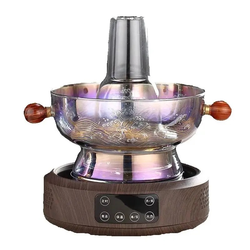 Y Glass chafing dish household round furnace electric pottery furnace plugged in Double-flavor hot pot port type edge furnace
Y Glass chafing dish household round furnace electric pottery furnace plugged in Double-flavor hot pot port type edge furnace