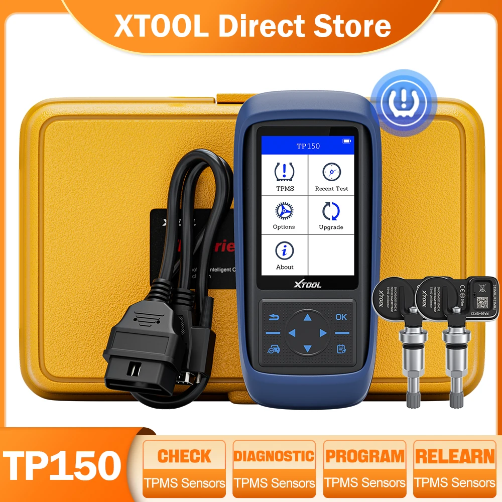 Программируемый диагностический инструмент XTOOL TP150 TPMS WIFI Активирует все датчики работает на 315 433 МГц DTC датчик давления в шинах четкое считывание
Программируемый диагностический инструмент XTOOL TP150 TPMS WIFI Активирует все датчики работает на 315 433 МГц DTC датчик давления в шинах четкое считывание