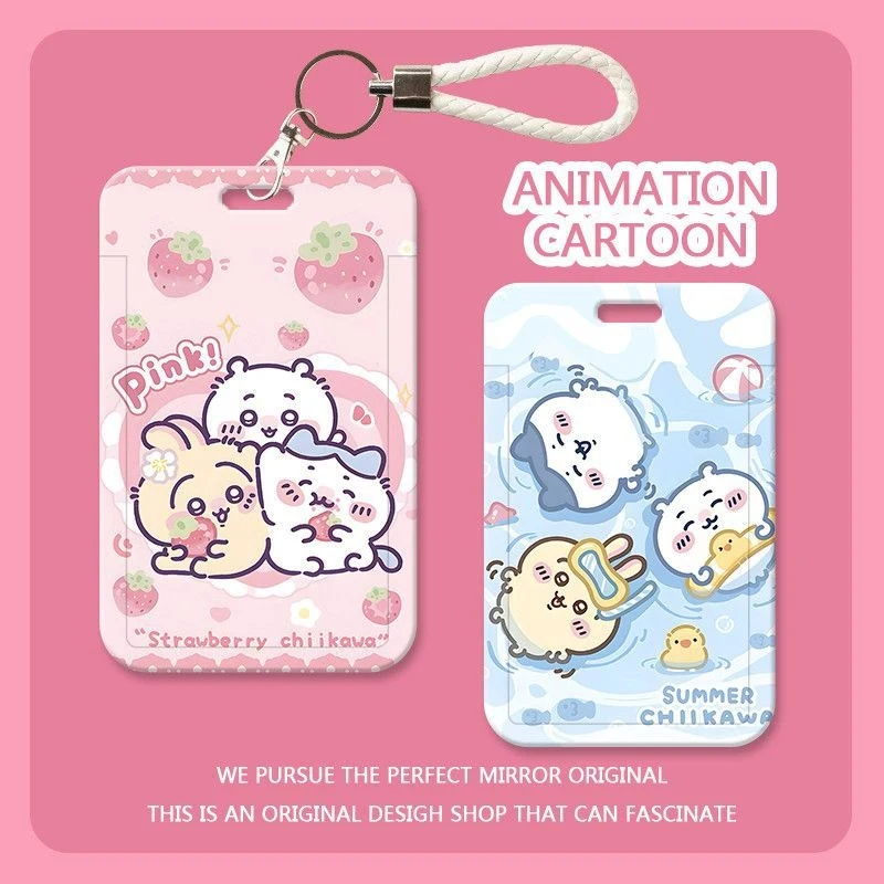 Chiikawa Card Holder Cute Cartoon Card Case with Lanyard Keychain for ID Card Bus Card Bank Card Protector for Students
Chiikawa Card Holder Cute Cartoon Card Case with Lanyard Keychain for ID Card Bus Card Bank Card Protector for Students