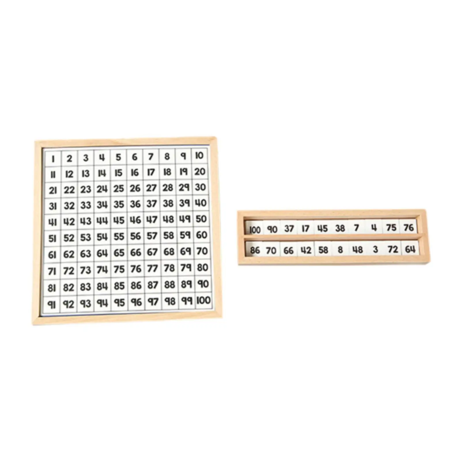 Wooden Hundred Board Teaching Tool Kindergarten 1 to 100 Consecutive Numbers Montessori Educational for Boys Girls Kids Children
Wooden Hundred Board Teaching Tool Kindergarten 1 to 100 Consecutive Numbers Montessori Educational for Boys Girls Kids Children