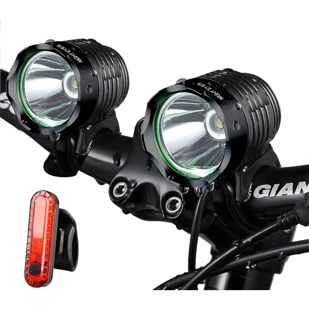 2400 Lumens Rechargeable 8.4V Waterproof Bike Headlight & Taillight - No Tool Required
2400 Lumens Rechargeable 8.4V Waterproof Bike Headlight & Taillight - No Tool Required