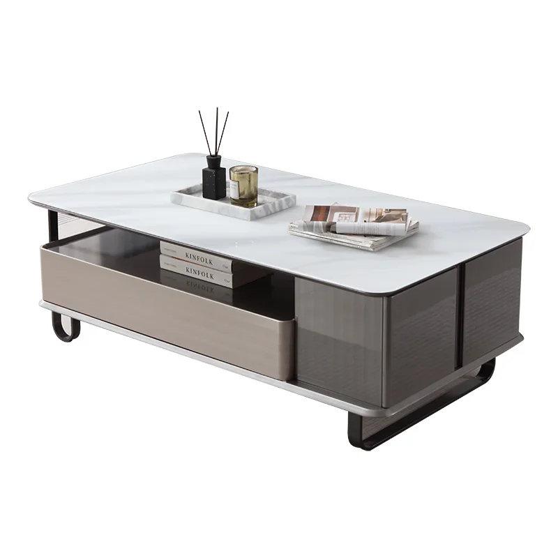 Home Decoration Living Room Furniture Carbon Steel Feet Wood Light Luxury Modern Coffee Tables with Large Storage
Home Decoration Living Room Furniture Carbon Steel Feet Wood Light Luxury Modern Coffee Tables with Large Storage