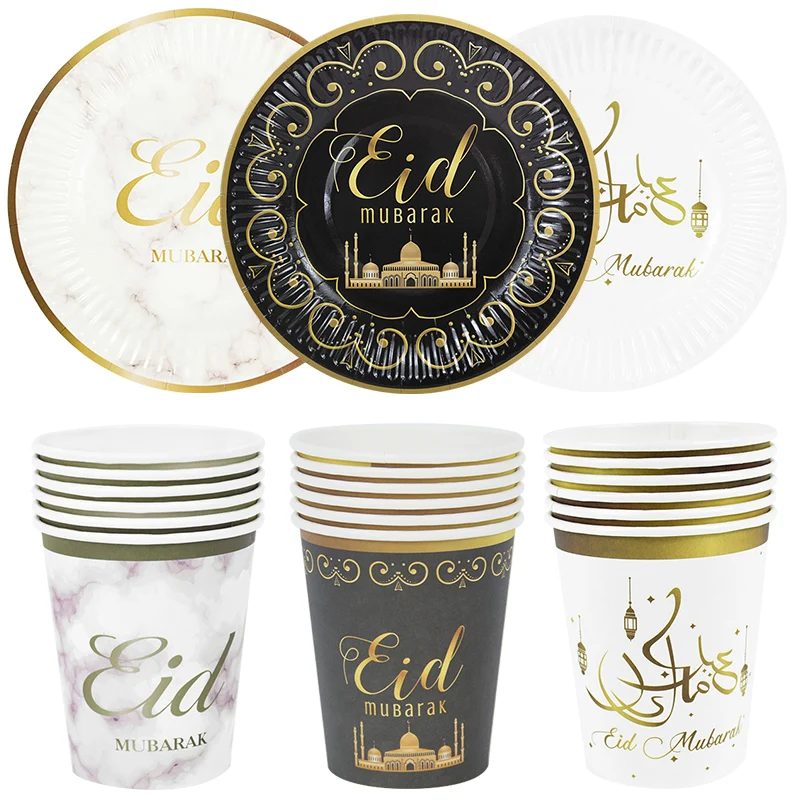 6/12Pcs EID Mubarak Paper Plate Cup Ramadan Mubarak Decoration 2024 Muslim Islamic Event Party Disposable Tableware Eid Al-Fitr
6/12Pcs EID Mubarak Paper Plate Cup Ramadan Mubarak Decoration 2024 Muslim Islamic Event Party Disposable Tableware Eid Al-Fitr