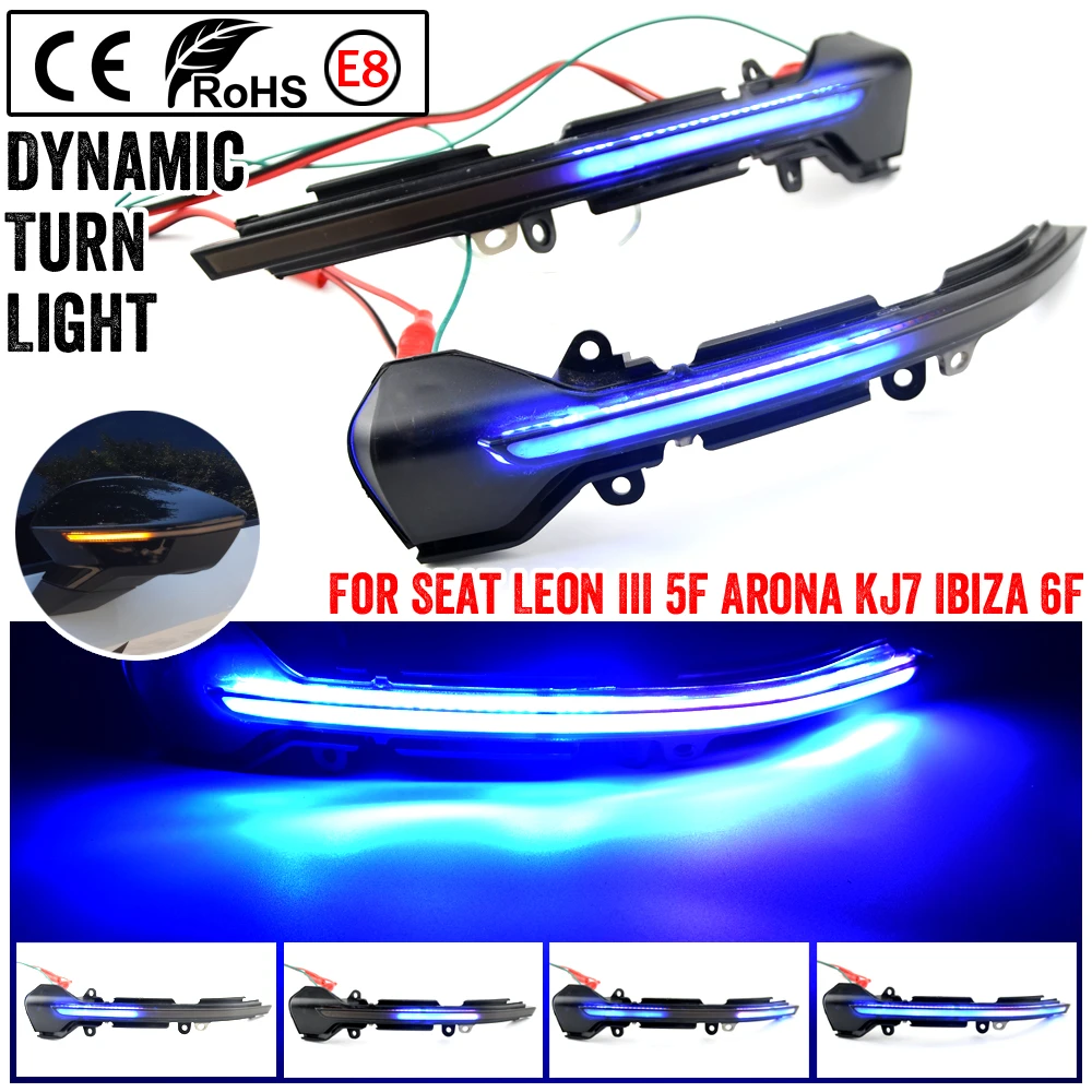 For Seat Leon III 5F Ibiza 6F 2017 2018 2019 Arona KJ7 Dynamic Turn Signal Light Side Mirror Indicator Blinker Lamp 2pcs
For Seat Leon III 5F Ibiza 6F 2017 2018 2019 Arona KJ7 Dynamic Turn Signal Light Side Mirror Indicator Blinker Lamp 2pcs