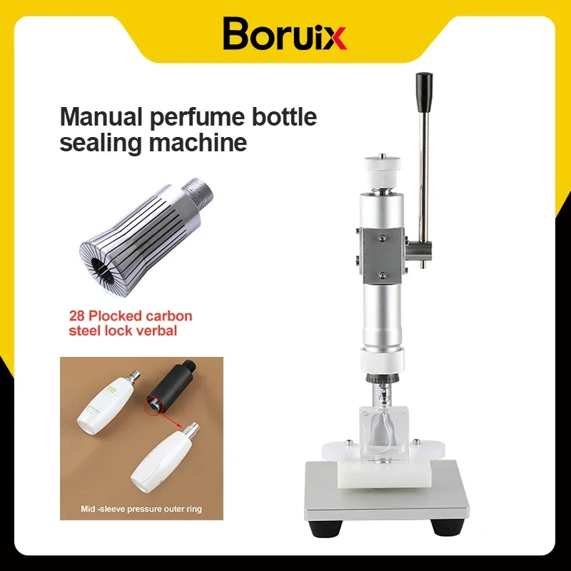Manual Bottle Cap Cover Pressing Sealing Machine 13mm 15mm 18mm 20mm for Perfume Essential Oil Glass Bottles Sprayer Collar Ring
Manual Bottle Cap Cover Pressing Sealing Machine 13mm 15mm 18mm 20mm for Perfume Essential Oil Glass Bottles Sprayer Collar Ring