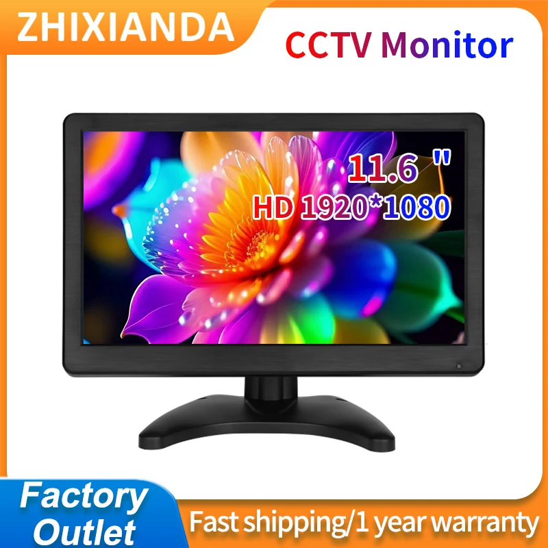 11.6 Inch 1920*1080 IPS Industrial Desktop Computer Security LCD Monitor Built-in Speaker With HD VGA Interface For PC CCTV
11.6 Inch 1920*1080 IPS Industrial Desktop Computer Security LCD Monitor Built-in Speaker With HD VGA Interface For PC CCTV