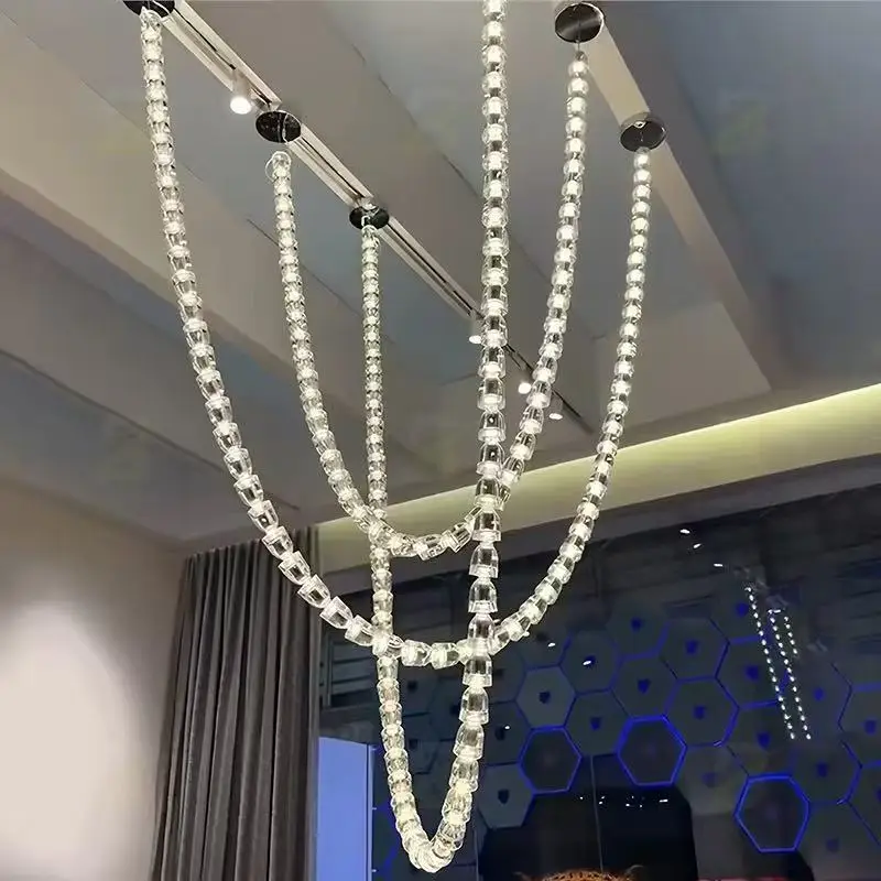 Luxury Trendy Magic Bean Ball Design LED Chandelier lustre Black hardware Ceiling Dimmable Pearl necklace for living room
Luxury Trendy Magic Bean Ball Design LED Chandelier lustre Black hardware Ceiling Dimmable Pearl necklace for living room