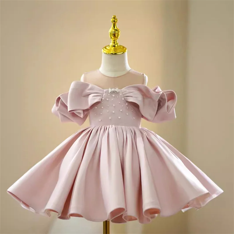 Baby Kids Princess Satin Bow Flower Girl Dress Children First Communion Dress Ball Gown Wedding Party Dress Birthday
Baby Kids Princess Satin Bow Flower Girl Dress Children First Communion Dress Ball Gown Wedding Party Dress Birthday
