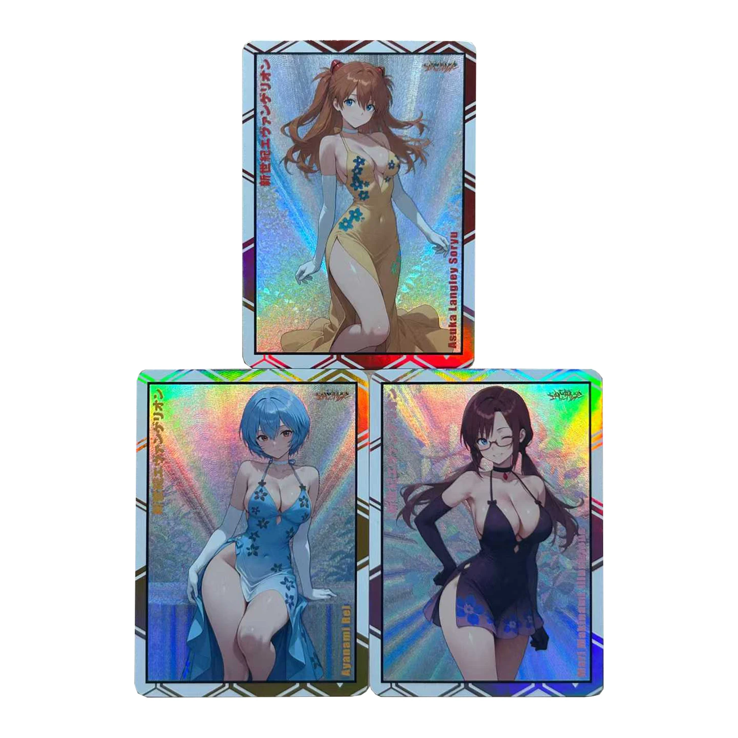 3Pcs/set Diy Goddess Story Asuka Langley Soryu Collection Card Ayanami Rei Coarse Flash Anime Card Gift Toys
3Pcs/set Diy Goddess Story Asuka Langley Soryu Collection Card Ayanami Rei Coarse Flash Anime Card Gift Toys