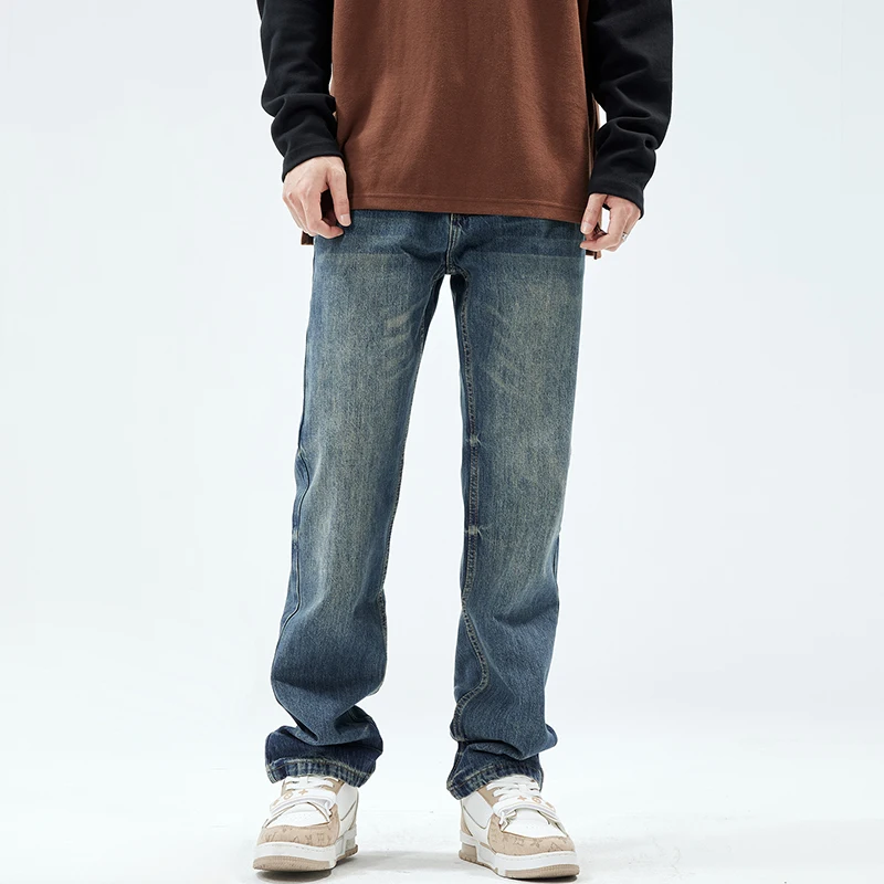 High quality trendy embroidered washed Moustache Effect European jeans for men slim fit American high street straight leg pants
High quality trendy embroidered washed Moustache Effect European jeans for men slim fit American high street straight leg pants