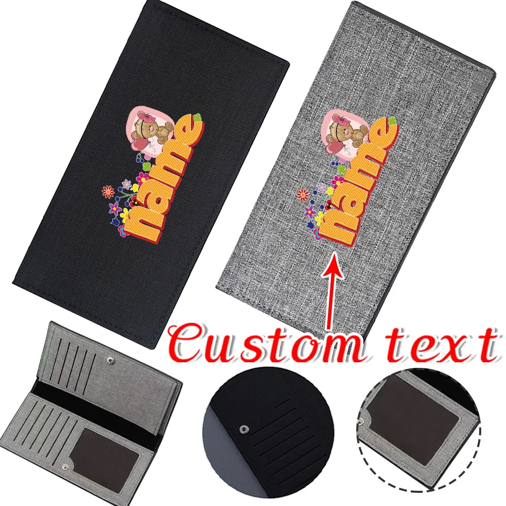 Customized Name Wallet ID Card Bank Card Multi Functional Storage Bag High Quality Wallet Fashion Pattern
Customized Name Wallet ID Card Bank Card Multi Functional Storage Bag High Quality Wallet Fashion Pattern