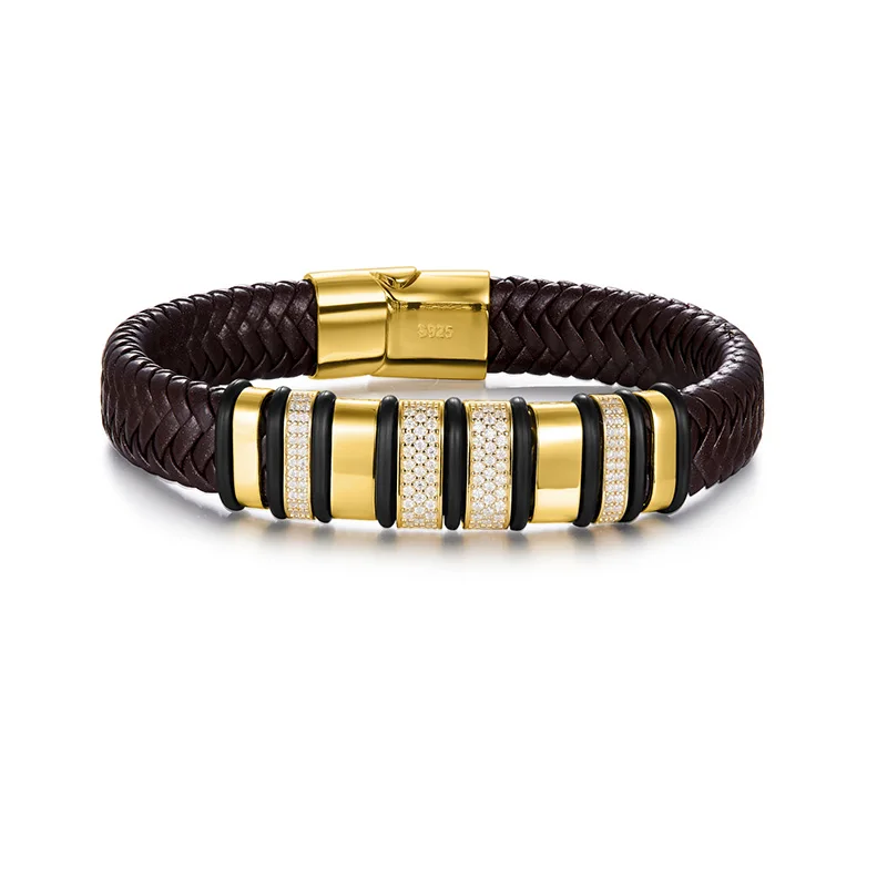 Lycfn 8mm Black Leather with Full Moissanite Diamond Cuban Man Bracelet 100% S925 Sterling Silver Plated Luxury Cuban Bracelets
Lycfn 8mm Black Leather with Full Moissanite Diamond Cuban Man Bracelet 100% S925 Sterling Silver Plated Luxury Cuban Bracelets