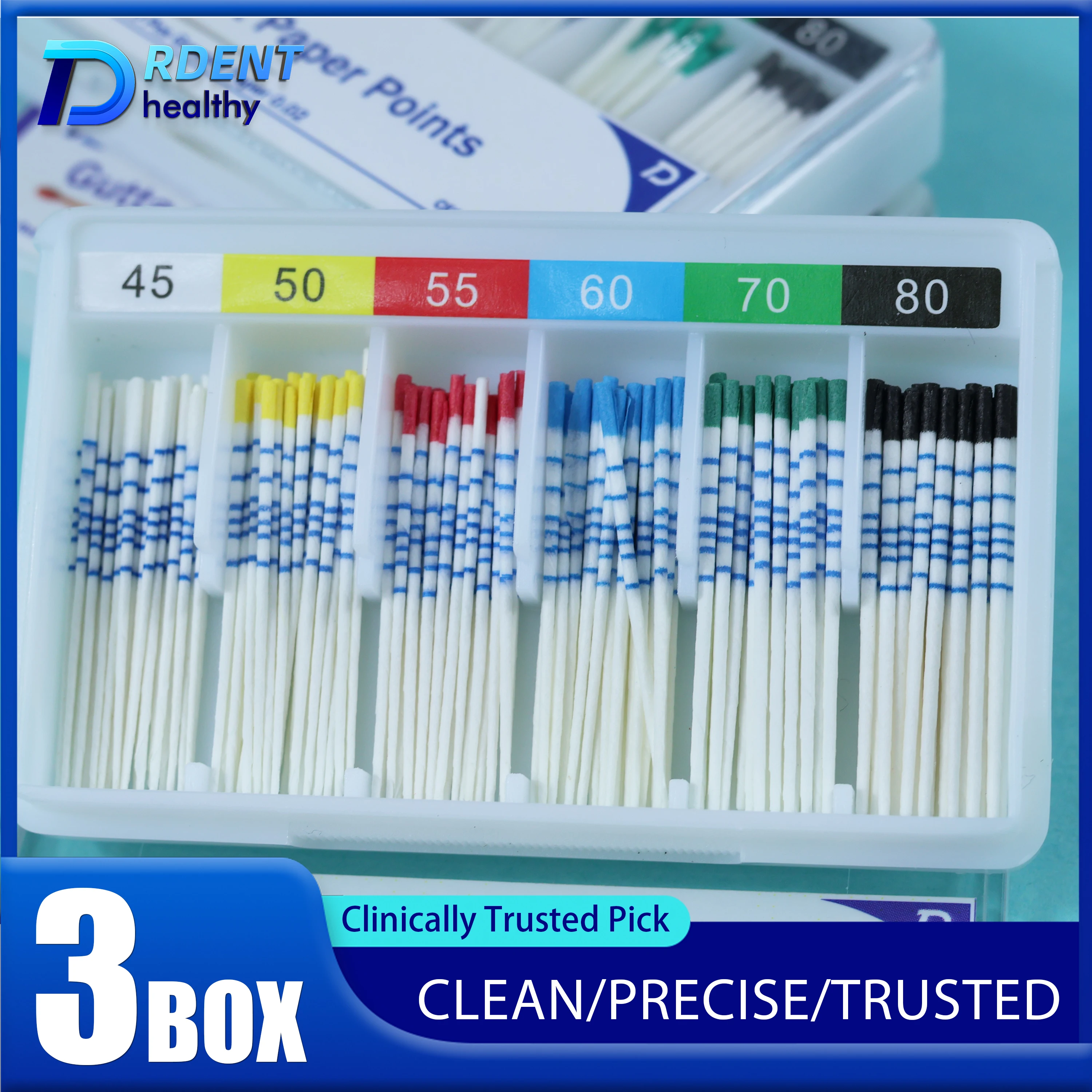 DRDENT 3 коробки Абсорбирующие бумажные точки Эндодонтические конусы 02 04 06 F Конус со шкалой Бумажные точки для корневых каналов PP Стерильные CE 
DRDENT 3 коробки Абсорбирующие бумажные точки Эндодонтические конусы 02 04 06 F Конус со шкалой Бумажные точки для корневых каналов PP Стерильные CE