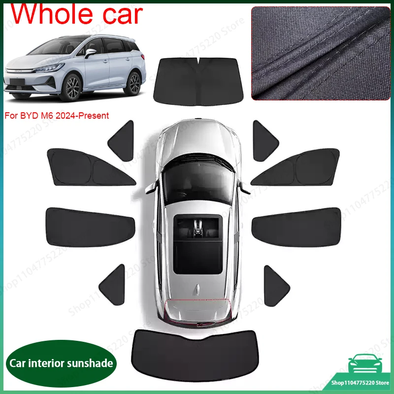 Car Black Windows Privacy Sunshade For BYD M6 2025-2026 Auto Anti-UV Heat Insulation Protect Cover Interior Accessories
Car Black Windows Privacy Sunshade For BYD M6 2025-2026 Auto Anti-UV Heat Insulation Protect Cover Interior Accessories