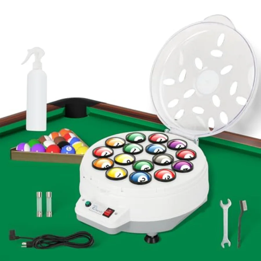 Billiard Ball Cleaner and Polisher, Billiard Ball Cleaner, and Snooker, Balls British and American Dual Use 110V, Automatic Poo
Billiard Ball Cleaner and Polisher, Billiard Ball Cleaner, and Snooker, Balls British and American Dual Use 110V, Automatic Poo