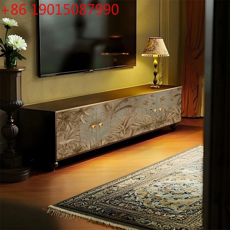 French-style High-end Gold Solid Wood TV Cabinet Bedroom Bedside Storage Cabinet
French-style High-end Gold Solid Wood TV Cabinet Bedroom Bedside Storage Cabinet