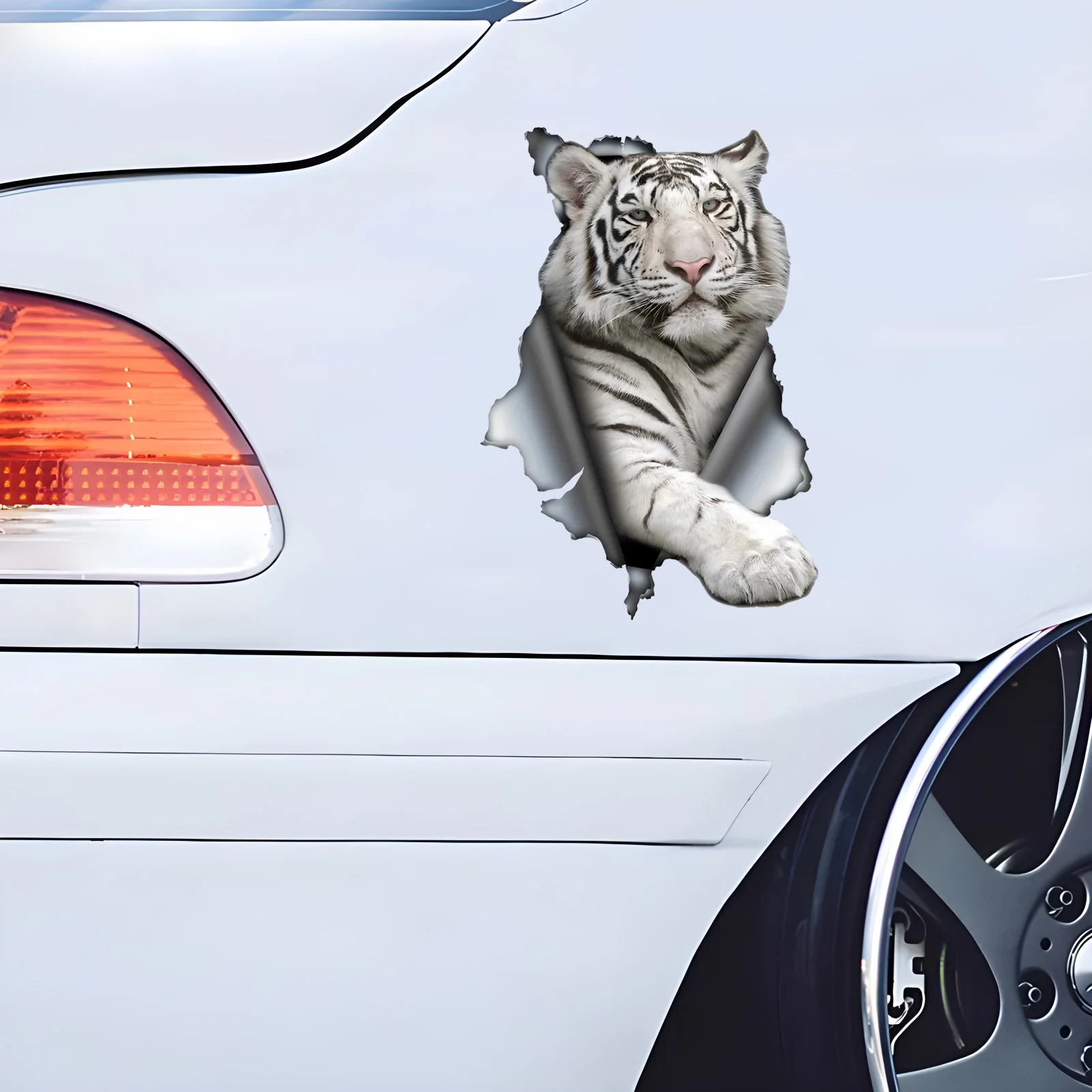 DK372# White Tiger Car Decals Car Stickers Scratch Blocking Self-Adhesive Waterproof Decal, Used for Car, Laptop, Motorcycle Van
DK372# White Tiger Car Decals Car Stickers Scratch Blocking Self-Adhesive Waterproof Decal, Used for Car, Laptop, Motorcycle Van