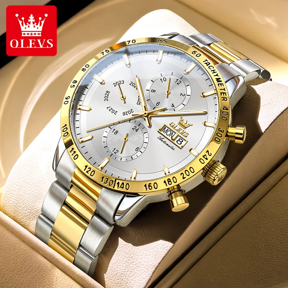 OLEVS Brand 2026 New Luxury Mechanical Watch for Men Stainless Steel Year Month Date 24 Hours Multifunction Automatic Watches
OLEVS Brand 2026 New Luxury Mechanical Watch for Men Stainless Steel Year Month Date 24 Hours Multifunction Automatic Watches