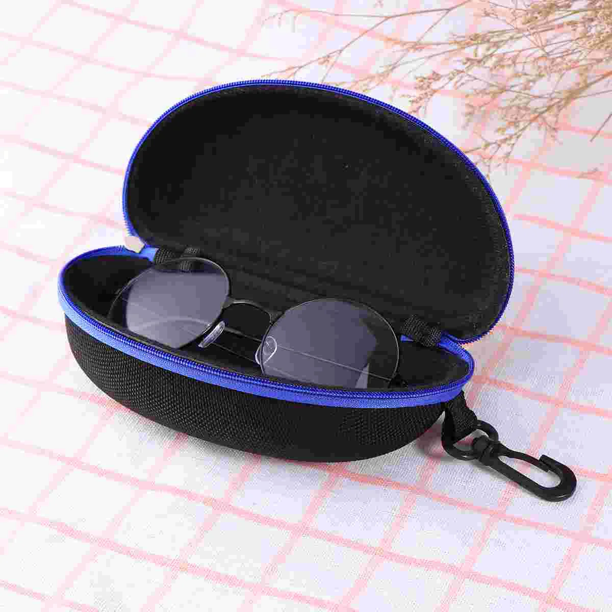 Portable Oval Zippered Closure Sunglasses Eyeglasses Storage Case Box with Carabiner Oval glasses case
Portable Oval Zippered Closure Sunglasses Eyeglasses Storage Case Box with Carabiner Oval glasses case