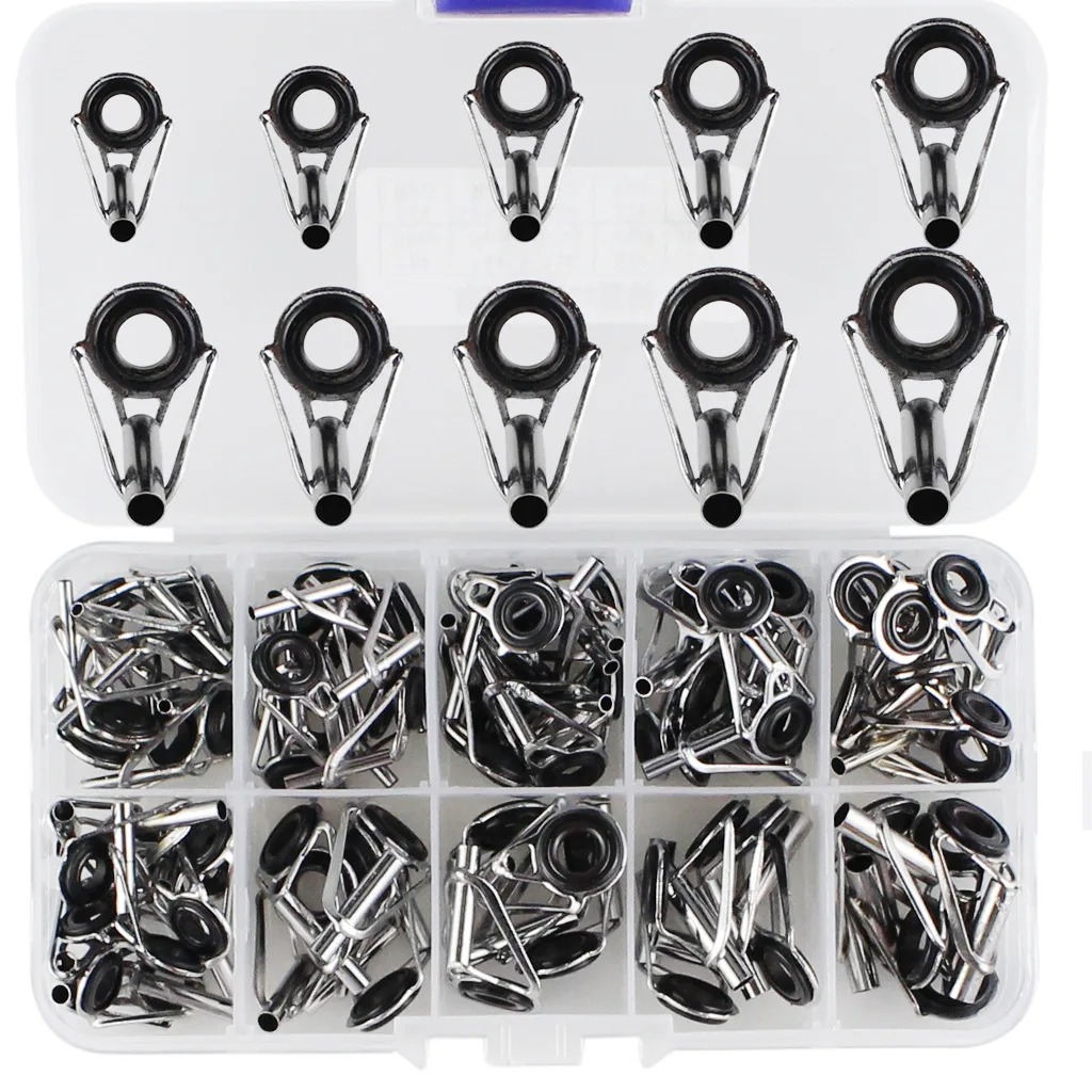 Lure Sea Fishing Rod Tip Ring Set, 80pcs/Box Stainless Steel Ceramic Rings, Jigging & Raft Rod Accessories
Lure Sea Fishing Rod Tip Ring Set, 80pcs/Box Stainless Steel Ceramic Rings, Jigging & Raft Rod Accessories