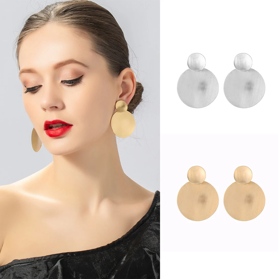 Kaseakia Round Clip on No Piercing Metal Dangle Earrings for Women Fashion Jewelry
Kaseakia Round Clip on No Piercing Metal Dangle Earrings for Women Fashion Jewelry