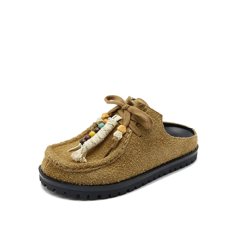 Women Men Clogs Cow Suede Leather Slip on Mules Slippers Summer Slip on Flats Male Low-heeled Comfort Lace Up Soft Loafers
Women Men Clogs Cow Suede Leather Slip on Mules Slippers Summer Slip on Flats Male Low-heeled Comfort Lace Up Soft Loafers