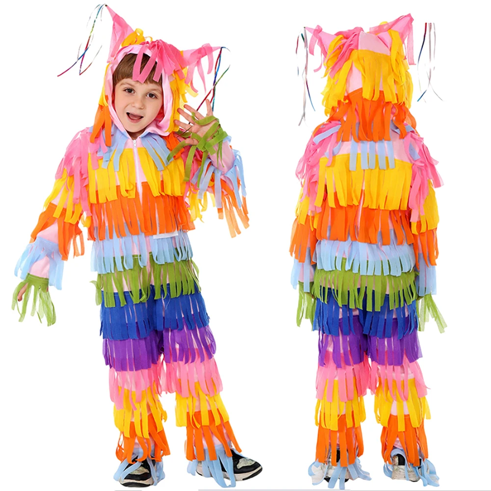 Pinata Cosplay Jumpsuit Multicolored Cloth Girls Boys Party Disguise Roleplay Outfits Suits Halloween Children Costume Carnival
Pinata Cosplay Jumpsuit Multicolored Cloth Girls Boys Party Disguise Roleplay Outfits Suits Halloween Children Costume Carnival
