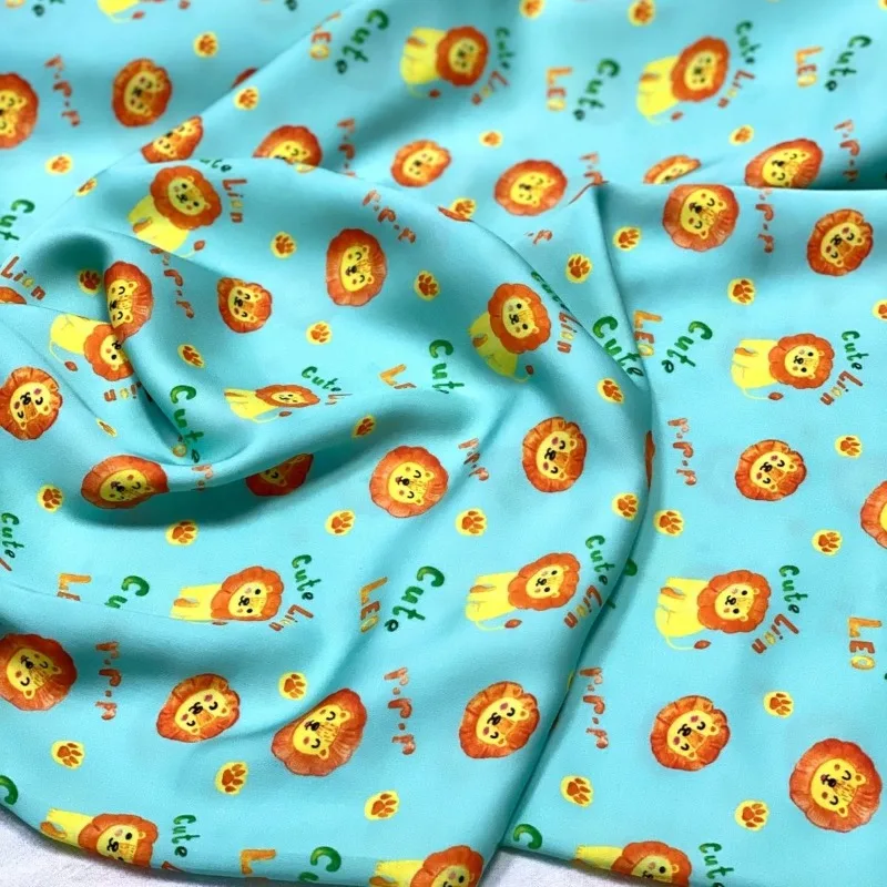 Xiangfu Satin Rayon Cotton Fabric Cartoon Little Lion Print Pajama Dress Summer Soft Breathable Kids Clothing Fashion Fabric
Xiangfu Satin Rayon Cotton Fabric Cartoon Little Lion Print Pajama Dress Summer Soft Breathable Kids Clothing Fashion Fabric