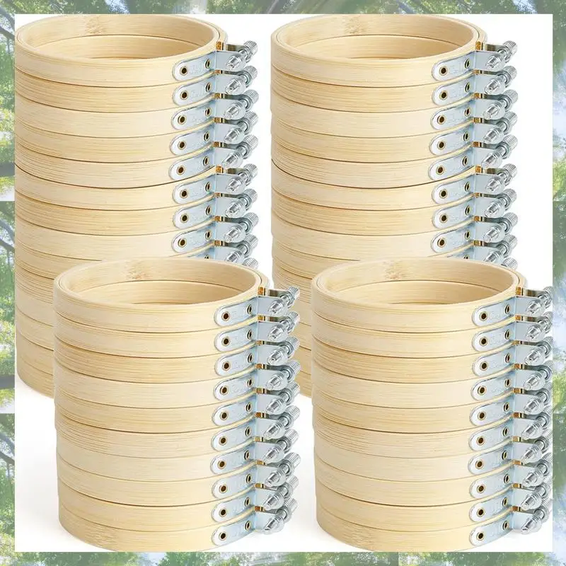 Premium-48Pieces Embroidery Hoop Mini Embroidery Hoop Bamboo Round Hoop For DIY Craft Needlework, Sewing And Crafts
Premium-48Pieces Embroidery Hoop Mini Embroidery Hoop Bamboo Round Hoop For DIY Craft Needlework, Sewing And Crafts