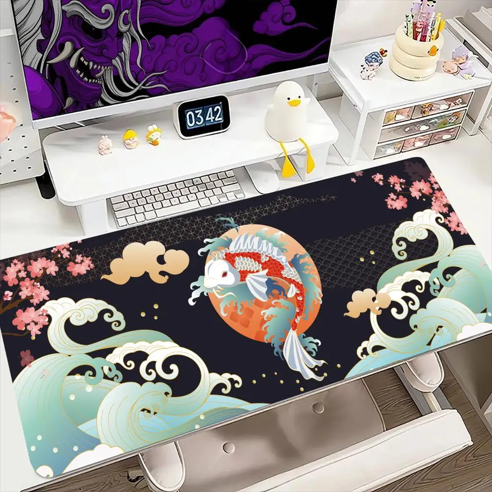 Koi Wave Mouse Pad 900x400MM Large Gaming Mousepad Keyboard Gamer Rubber Anti-wrinkle Anti-Slip Bottom Desk Mat
Koi Wave Mouse Pad 900x400MM Large Gaming Mousepad Keyboard Gamer Rubber Anti-wrinkle Anti-Slip Bottom Desk Mat