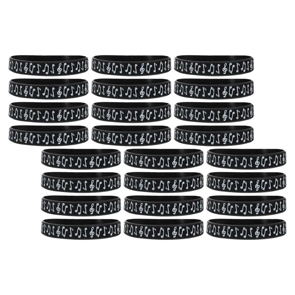 24 Pcs Music Note Silicone Bracelets Colored Wristbands for Party Favors Men Women Bulk Bracelets Arm Bands Music Gifts
24 Pcs Music Note Silicone Bracelets Colored Wristbands for Party Favors Men Women Bulk Bracelets Arm Bands Music Gifts