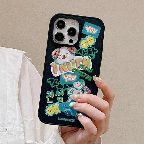 Cartoon Cat Dog Doll Black Frosted Phone Case Cover for IPhone 13 14 15 16 Pro Max Case
Cartoon Cat Dog Doll Black Frosted Phone Case Cover for IPhone 13 14 15 16 Pro Max Case