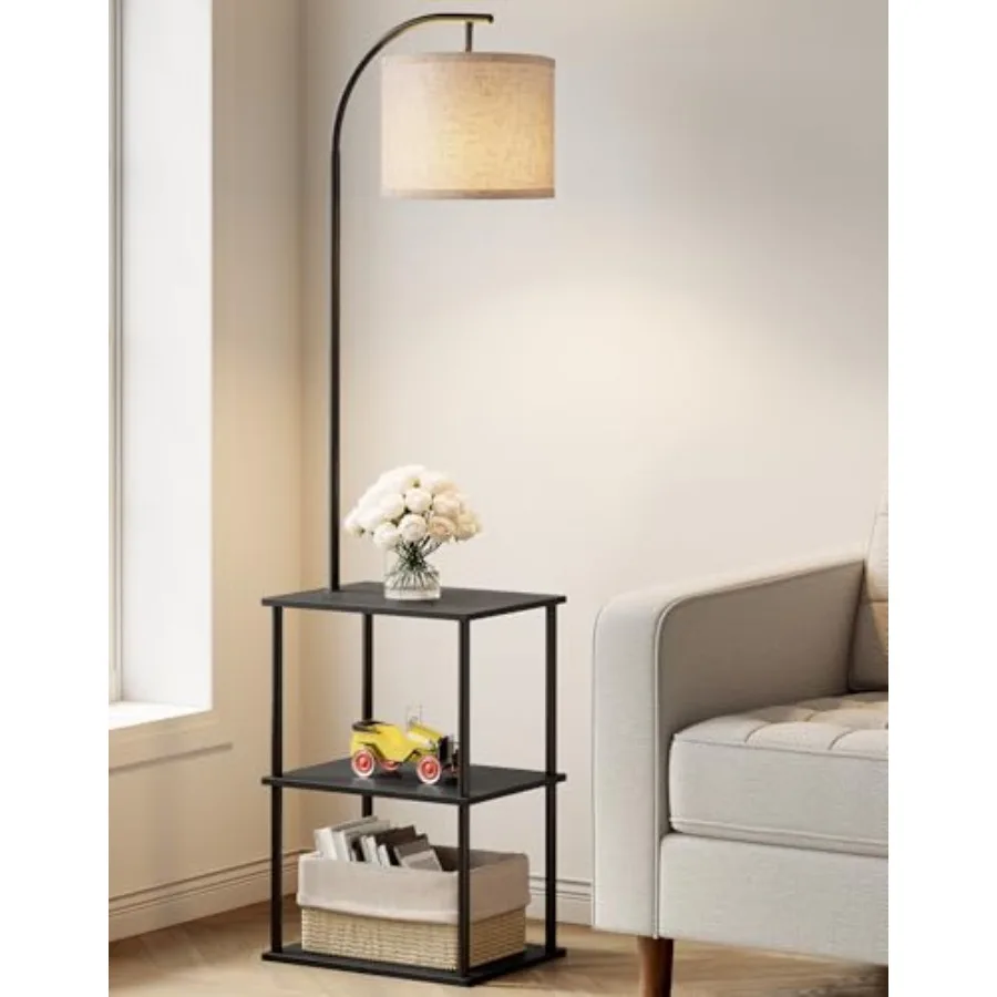 Floor Lamp with Table, Night Stand with Lamp, Narrow Side Table with 3CCT LED Bulb, Small Coffee Table, Modern End Table with S
Floor Lamp with Table, Night Stand with Lamp, Narrow Side Table with 3CCT LED Bulb, Small Coffee Table, Modern End Table with S