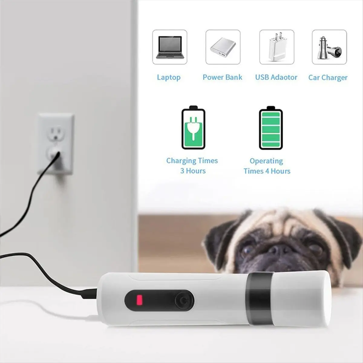 (AIMA) Dog Nail Grinder- Quiet Pet Nail Trimmer for Small & Medium Dogs and Cats - Low Vibration Nail File
(AIMA) Dog Nail Grinder- Quiet Pet Nail Trimmer for Small & Medium Dogs and Cats - Low Vibration Nail File