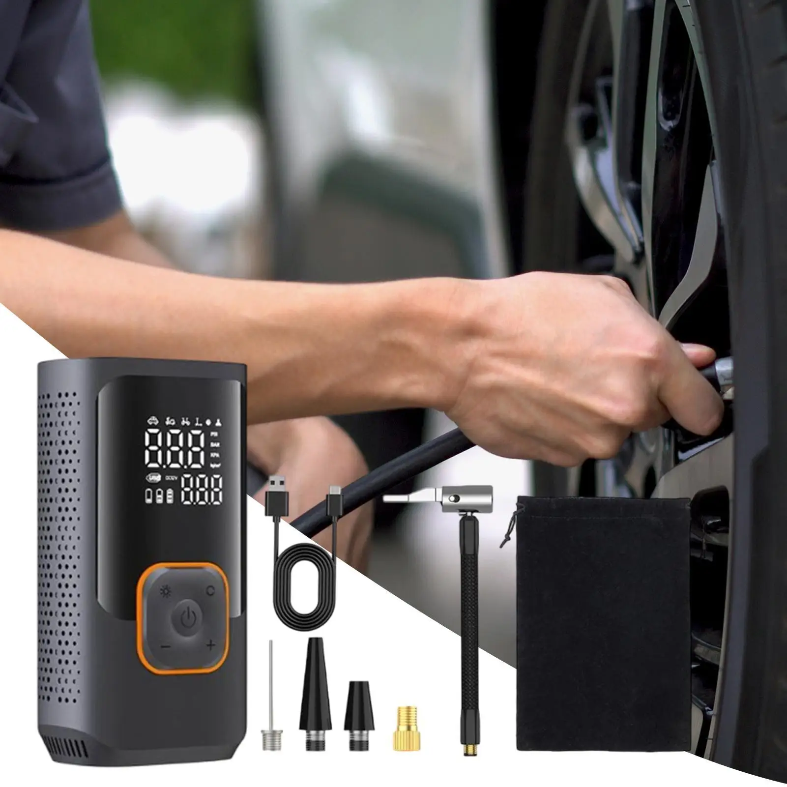 Portable Tire Inflator Electric Vehicle Compressor Car Air Pump For Tractor Bike Truck Ball Inflatables Motorcycle Bicycle
Portable Tire Inflator Electric Vehicle Compressor Car Air Pump For Tractor Bike Truck Ball Inflatables Motorcycle Bicycle