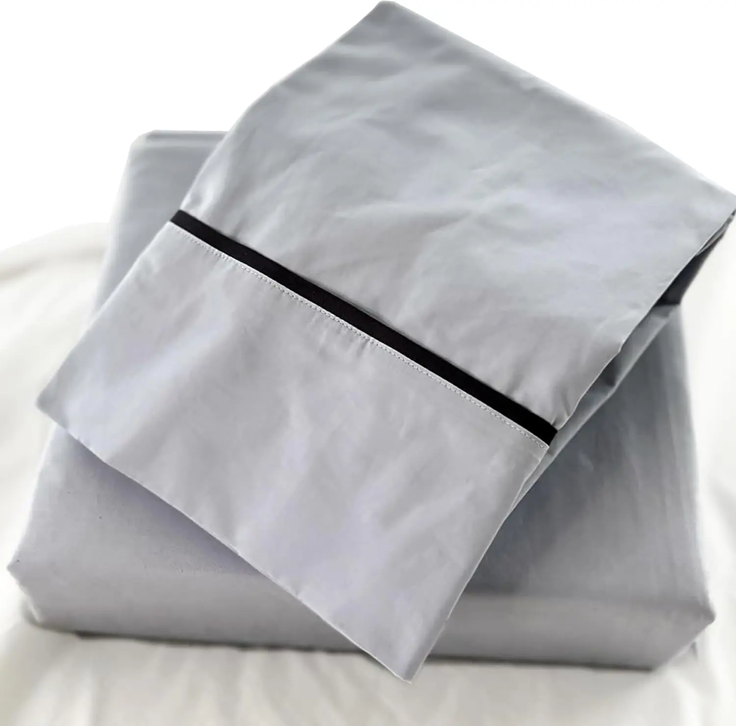 Semi-Fitted Flat Top Sheet Set | Organic Cotton No-Tuck Easy Bed Making | Rv Camper Van Sheets (Twin, Gray/Charcoal Trim)
Semi-Fitted Flat Top Sheet Set | Organic Cotton No-Tuck Easy Bed Making | Rv Camper Van Sheets (Twin, Gray/Charcoal Trim)