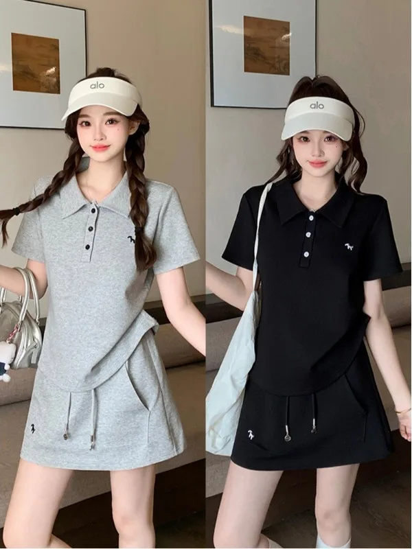 Casual Sweet Sport Style Embroidered plus Size Short Sleeve Short Skirt Set Women Summer Fashion Ensemble
Casual Sweet Sport Style Embroidered plus Size Short Sleeve Short Skirt Set Women Summer Fashion Ensemble