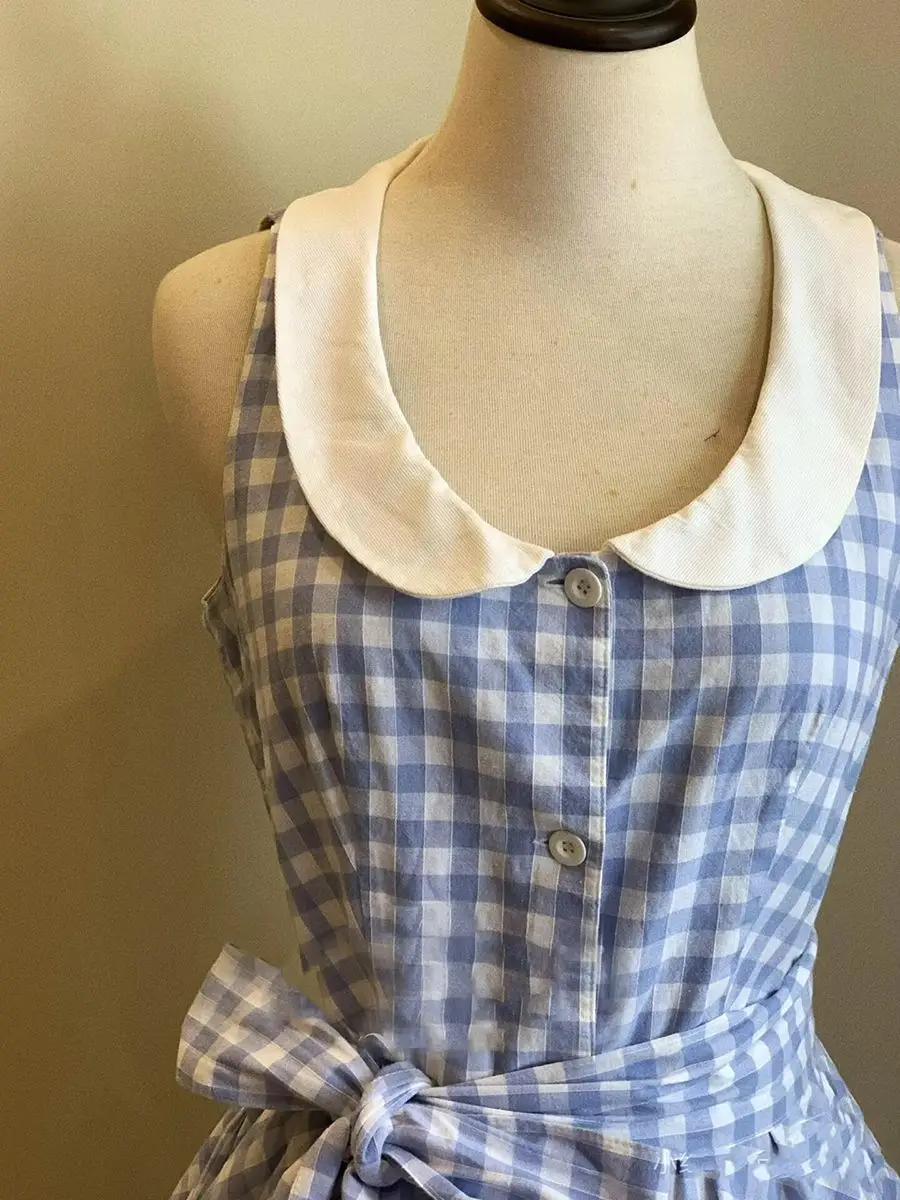 Retro Blue Plaid Dress For Women In Summer, Niche, High-End, Stylish And Chic Long Skirt
Retro Blue Plaid Dress For Women In Summer, Niche, High-End, Stylish And Chic Long Skirt